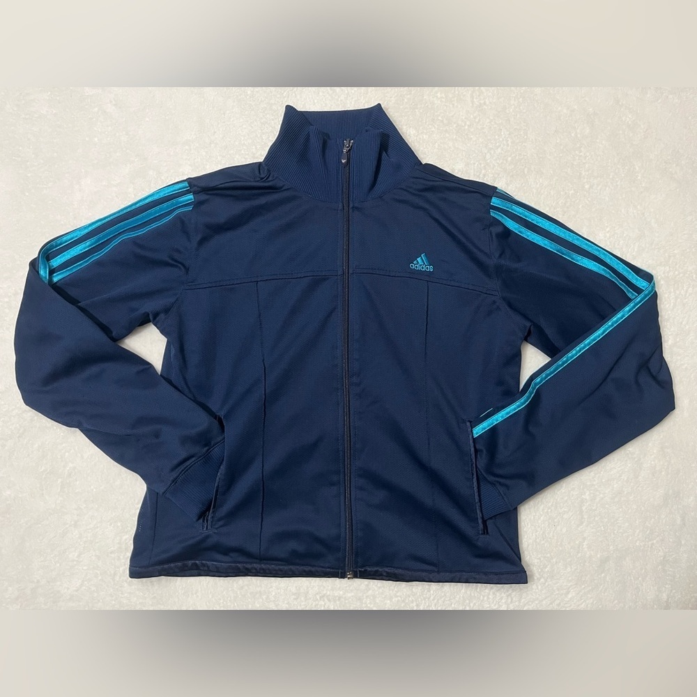 Adidas Navy Blue Lightweight Track Jacket Women’s Medium